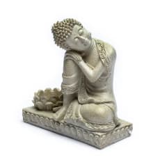 Sovende Buddha m. fyrfadsstage