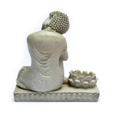 Sovende Buddha m. fyrfadsstage