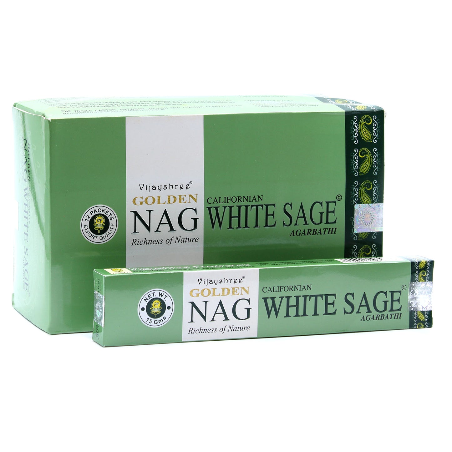 Golden Nag, White Sage - røgelsespinde