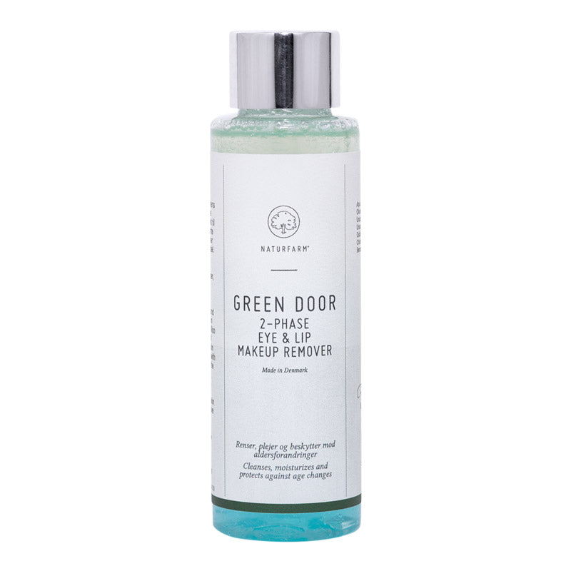 Green Door Makeup Remover - 100 ml. Skånsom og mild Makeup Fjerner som plejer og beskytter mens du renser huden. Også god til vandfast mascara.