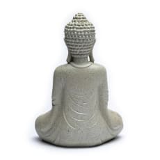 Meditations Buddha med fyrfadsholder