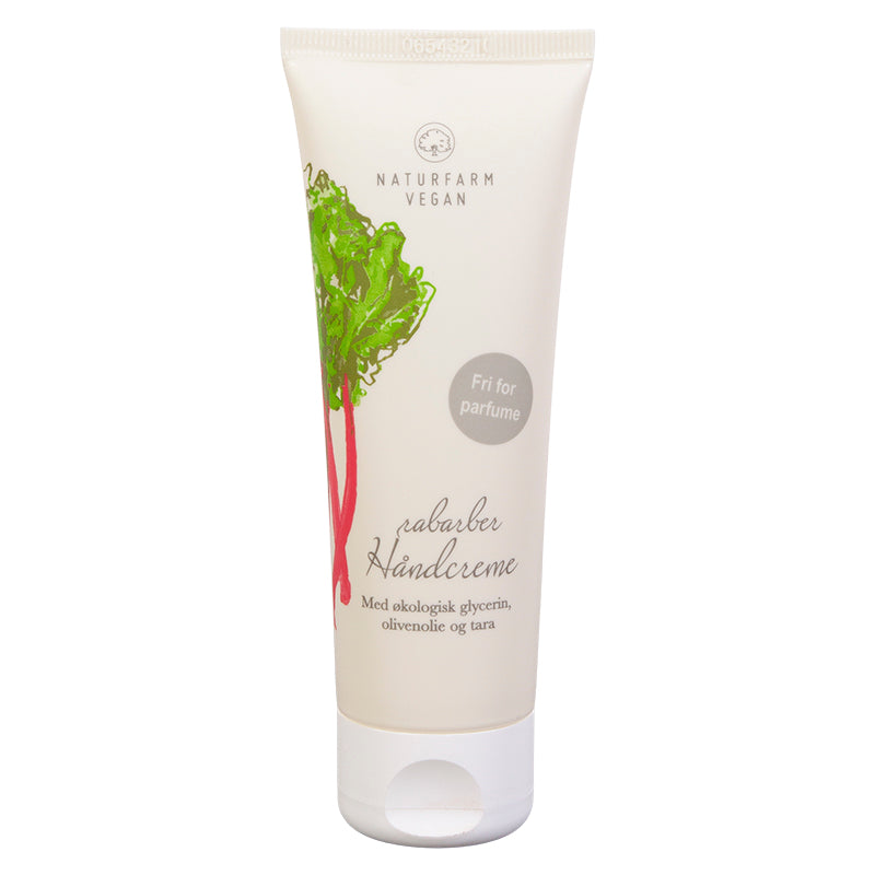 100 % Vegansk rabarber Håndcreme 75 ml.