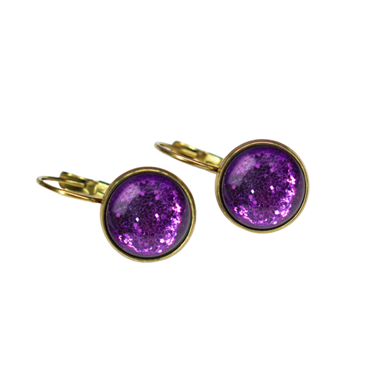 Dots Violet Glitter